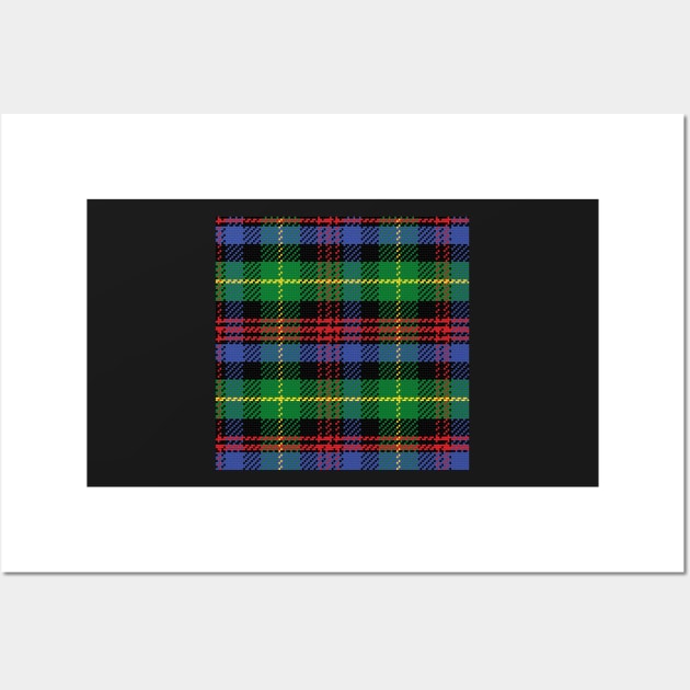 Scottish tartan Black Watch, black, red,green, yellow, blue Wall Art by kavalenkava